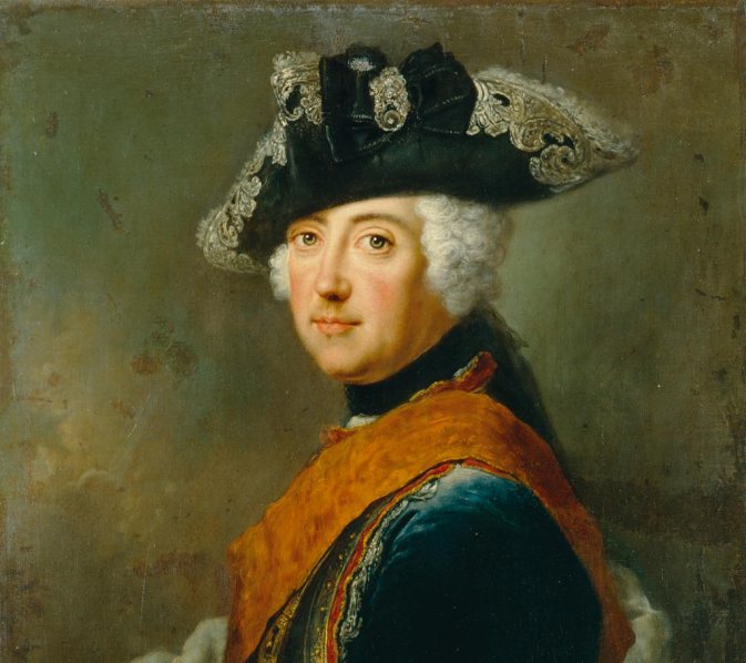 Friedrich II., porträtiert von Antoine Pesne (1740), © Stiftung Preußische Schlösser und Gärten